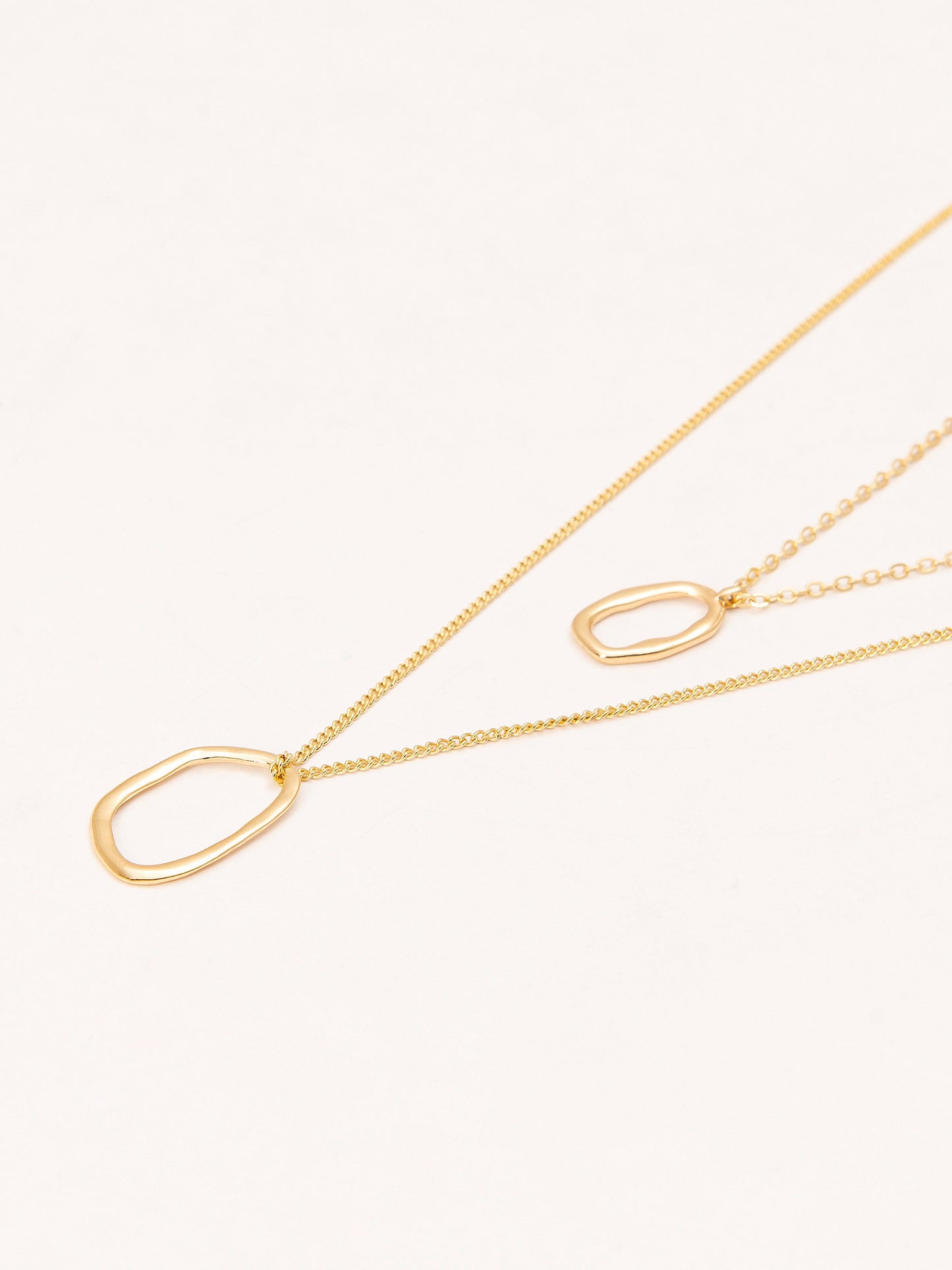 Metallic Layered Necklace