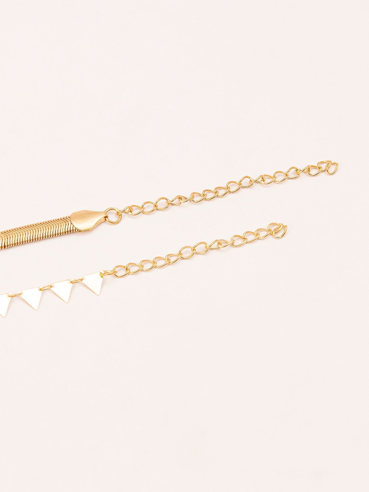 Geometric Anklet Set