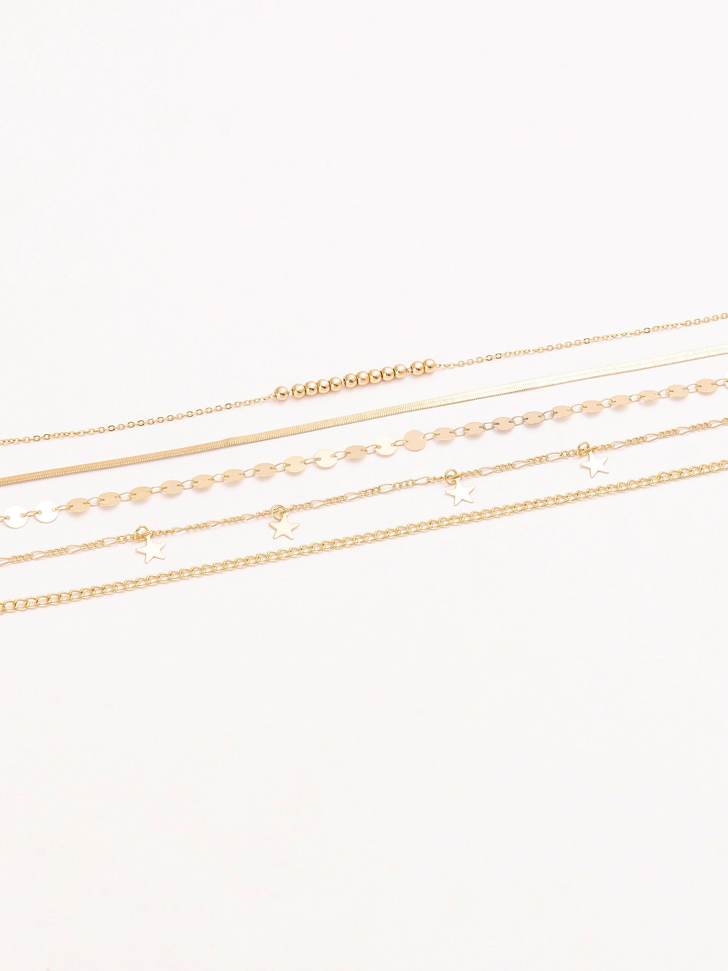 Metallic Anklet Set