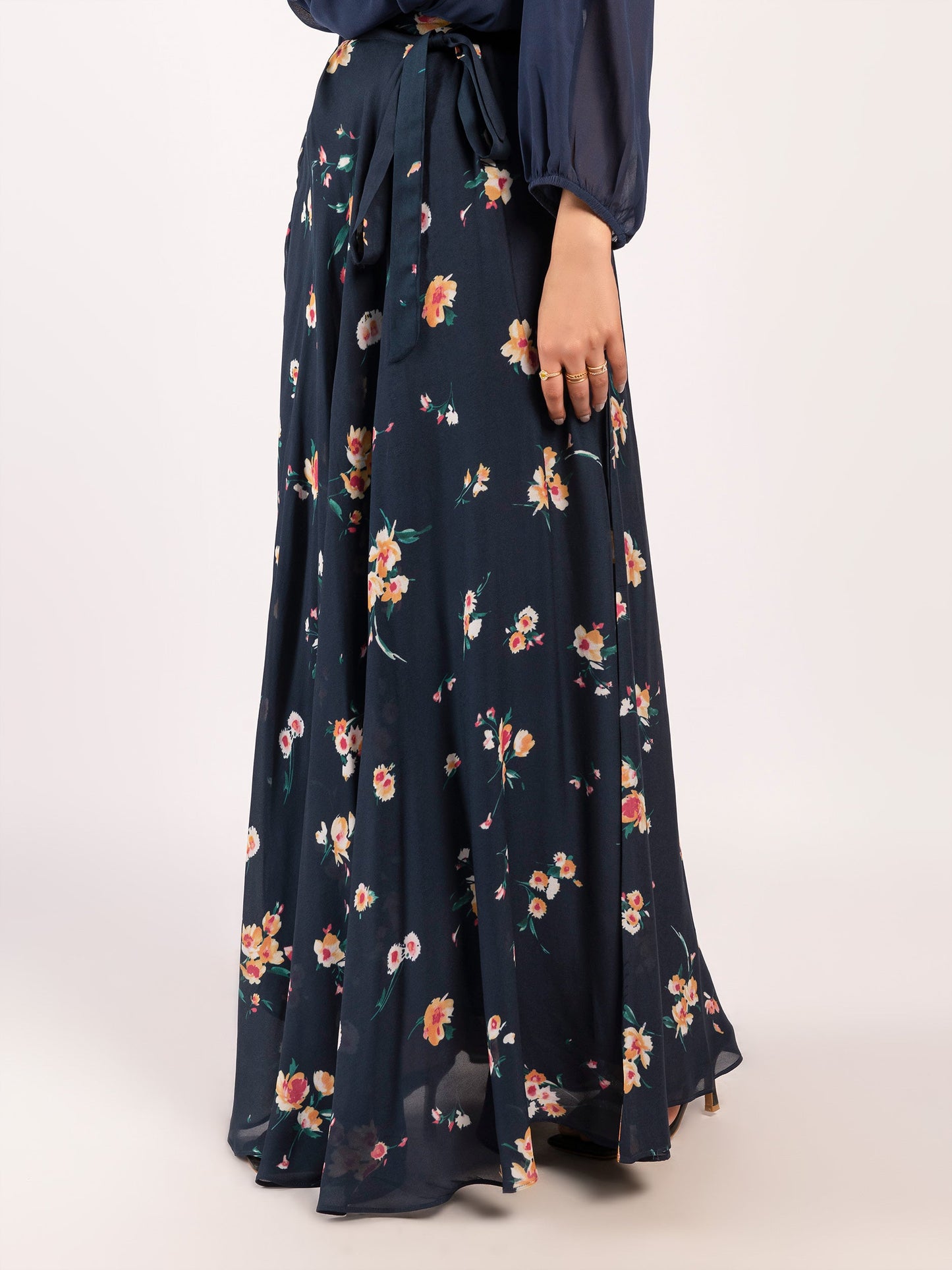 Printed Chiffon Skirt