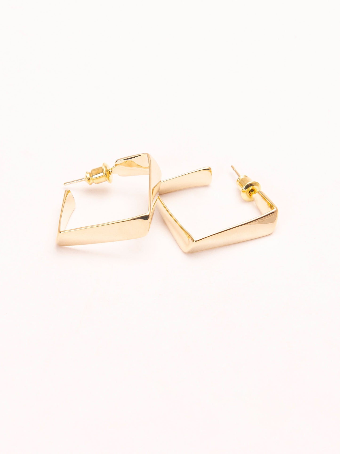 Square-Shaped Hoop Earrings