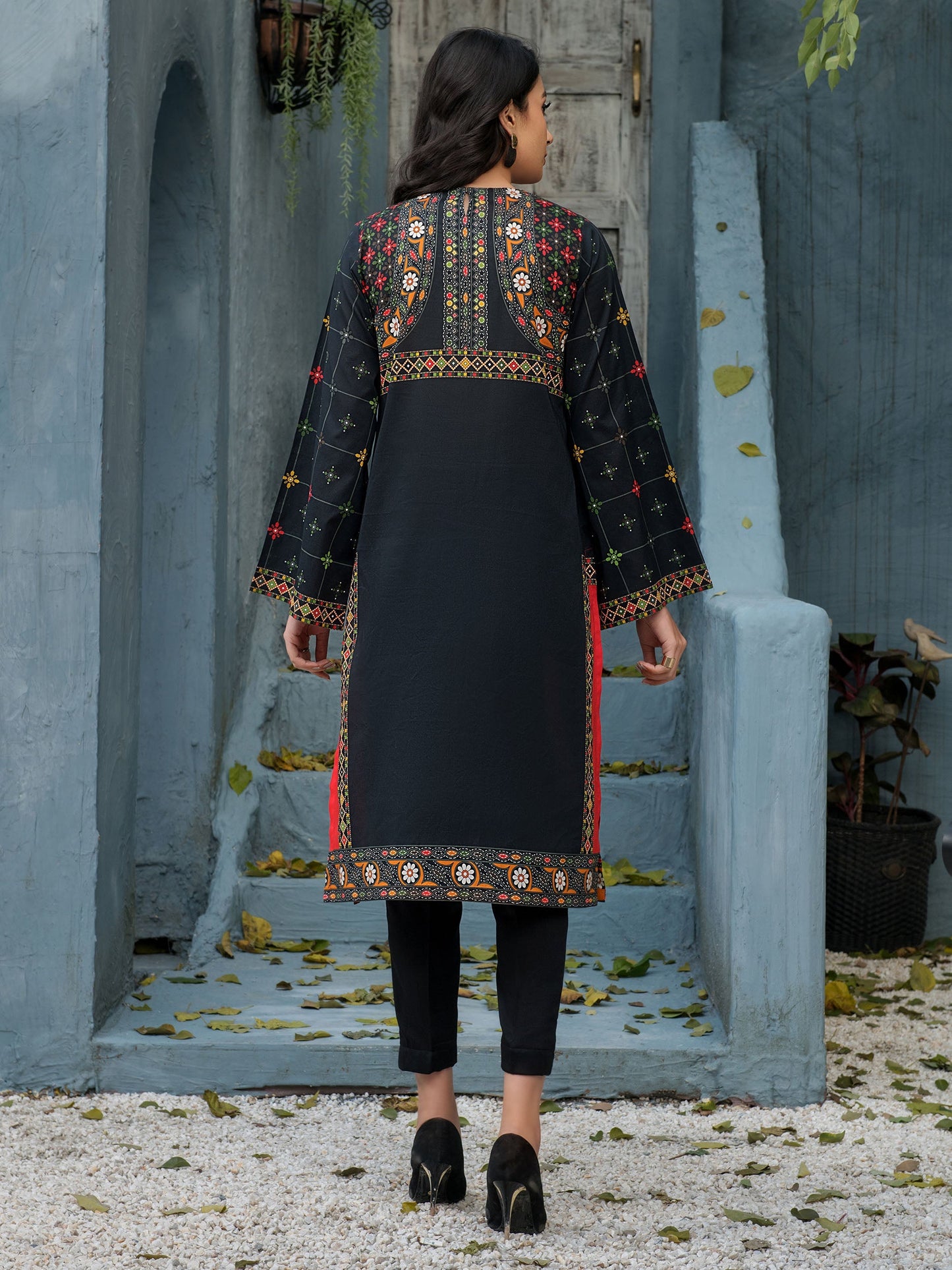 Printed Texture Lawn Shirt