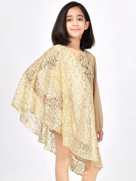 Embroidered Net Shirt