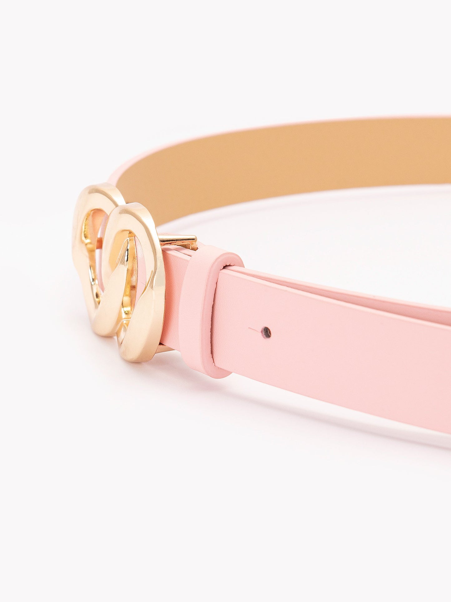 Looped Metallic Buckle Belt