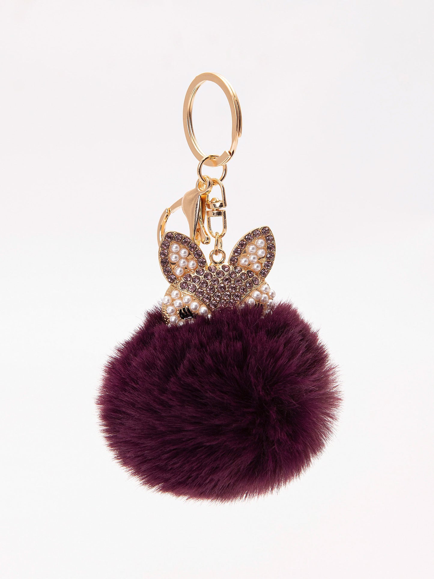 Bejeweled Bunny Keychain