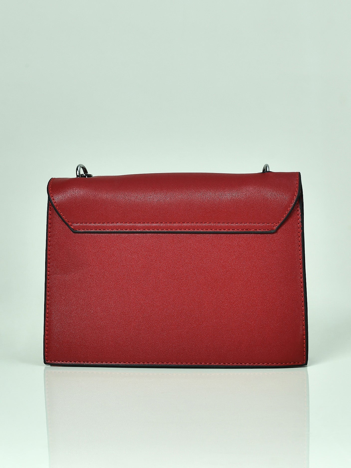 Metallic Lock Mini Hand Bag