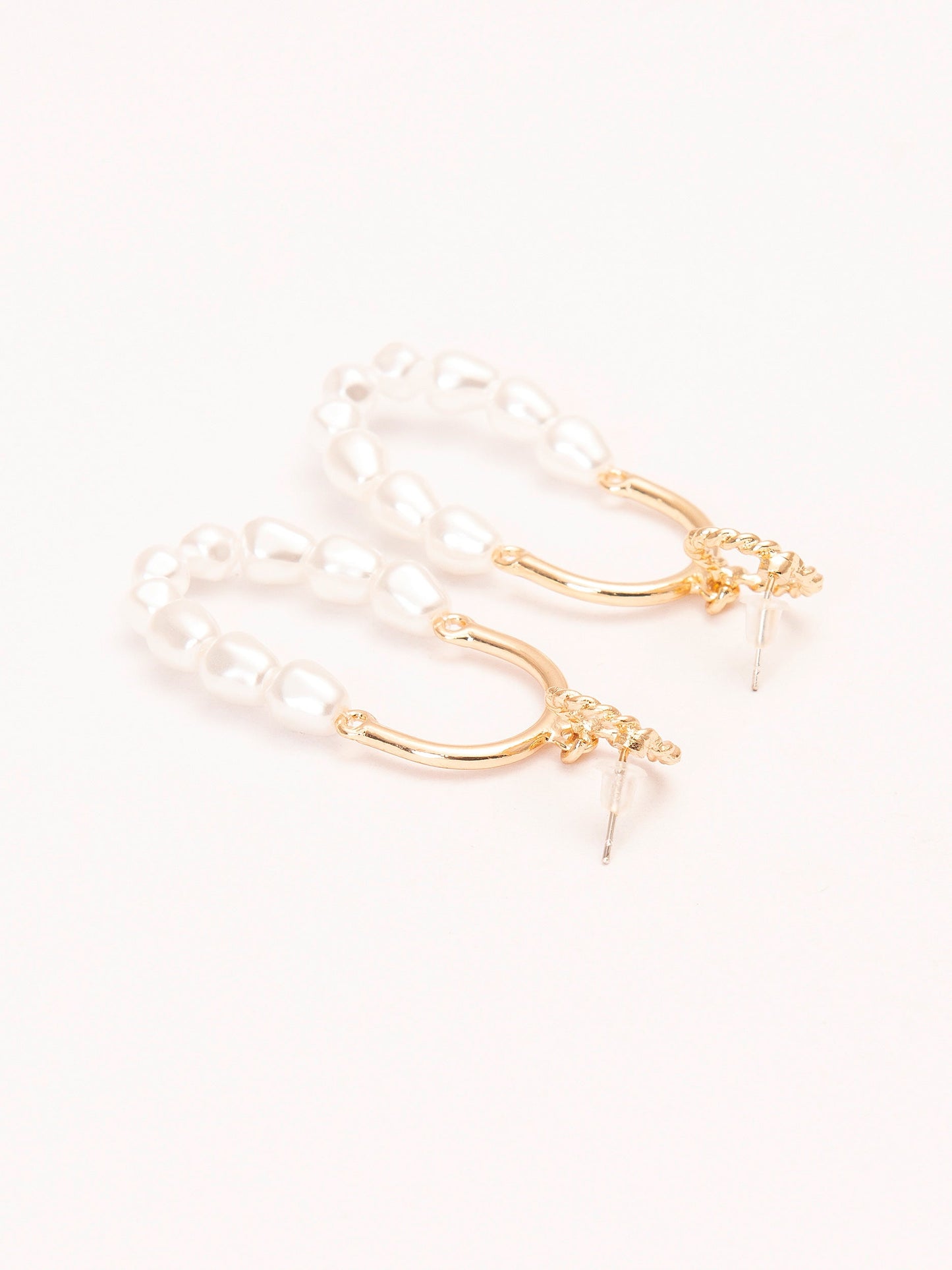 Pearl Looped Earrings