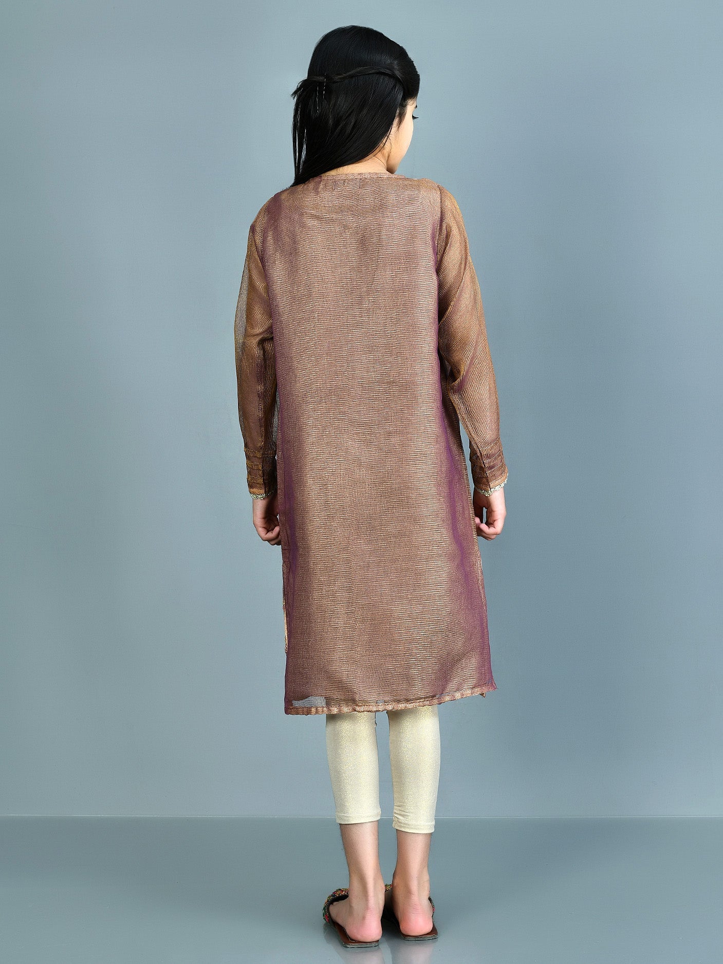 Shimmer Zari Net Shirt