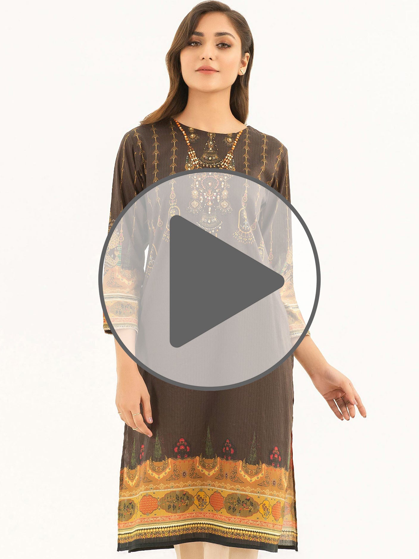 Embellished Lawn Shirt