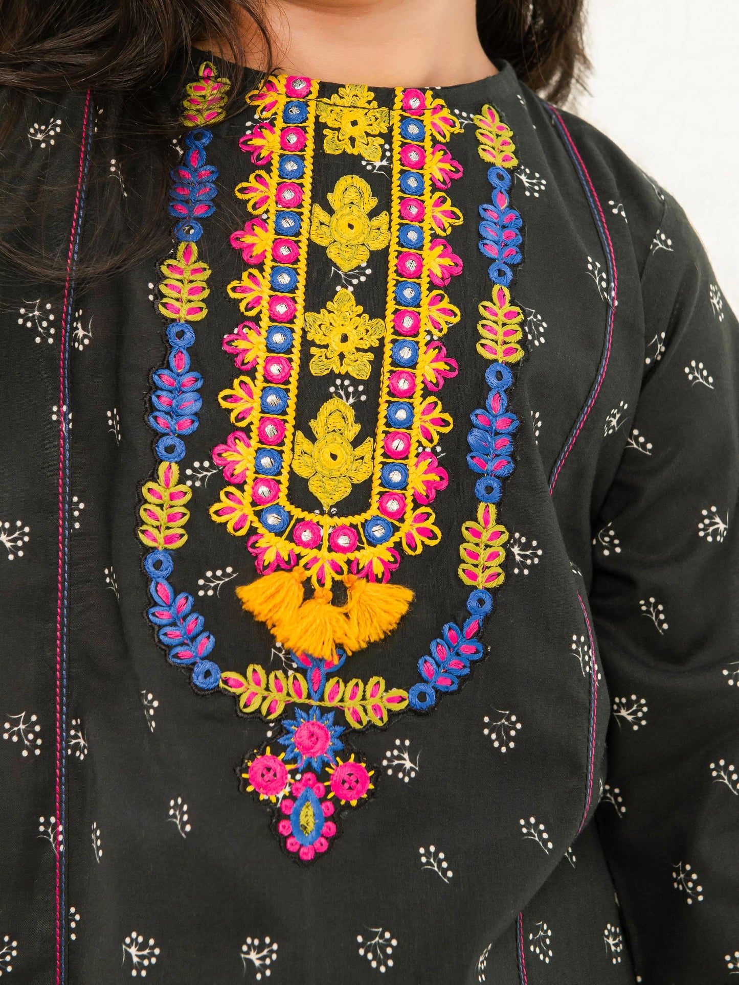 Embroidered Cambric Suit
