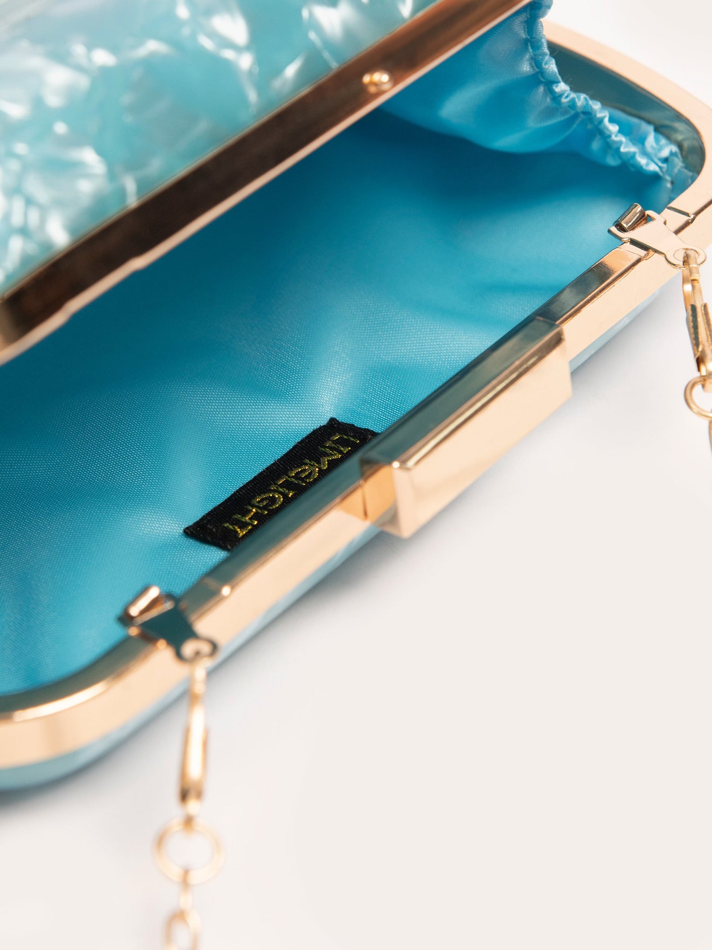 Glossy Marble Clutch