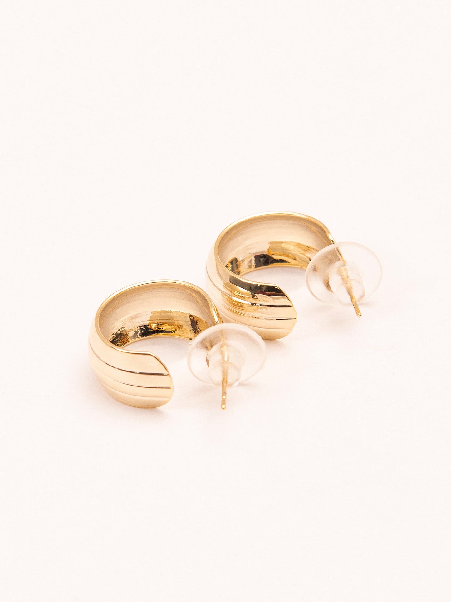 Stripy C-Hoop Earrings