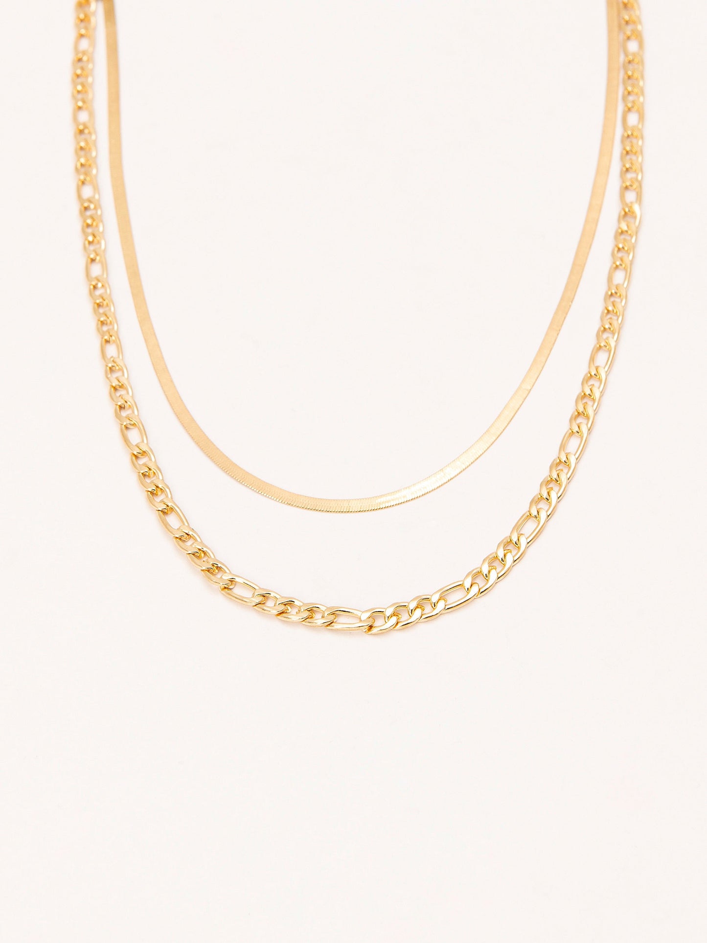 Metallic Layered Necklace