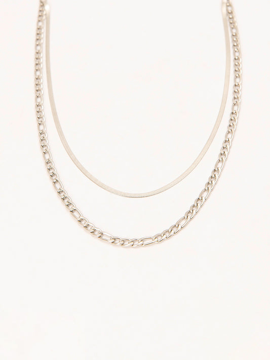 Metallic Layered Necklace