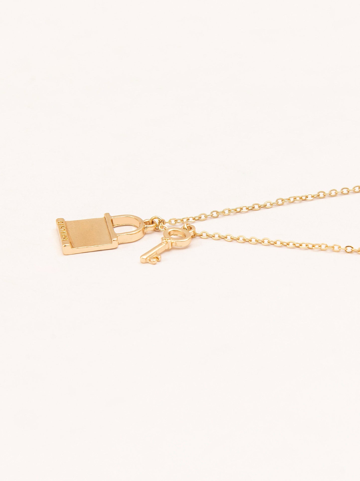 Padlock and Key Necklace