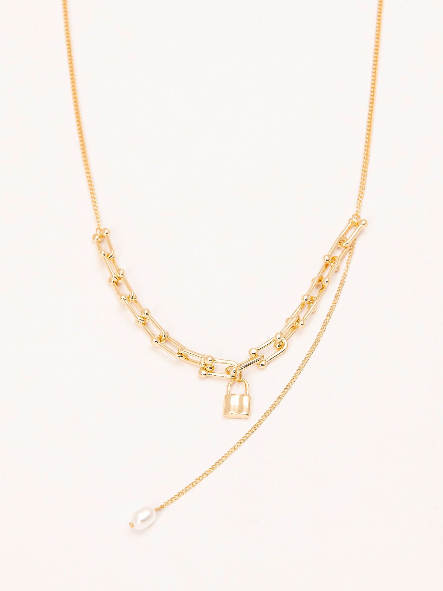 Pearl Locked Necklace