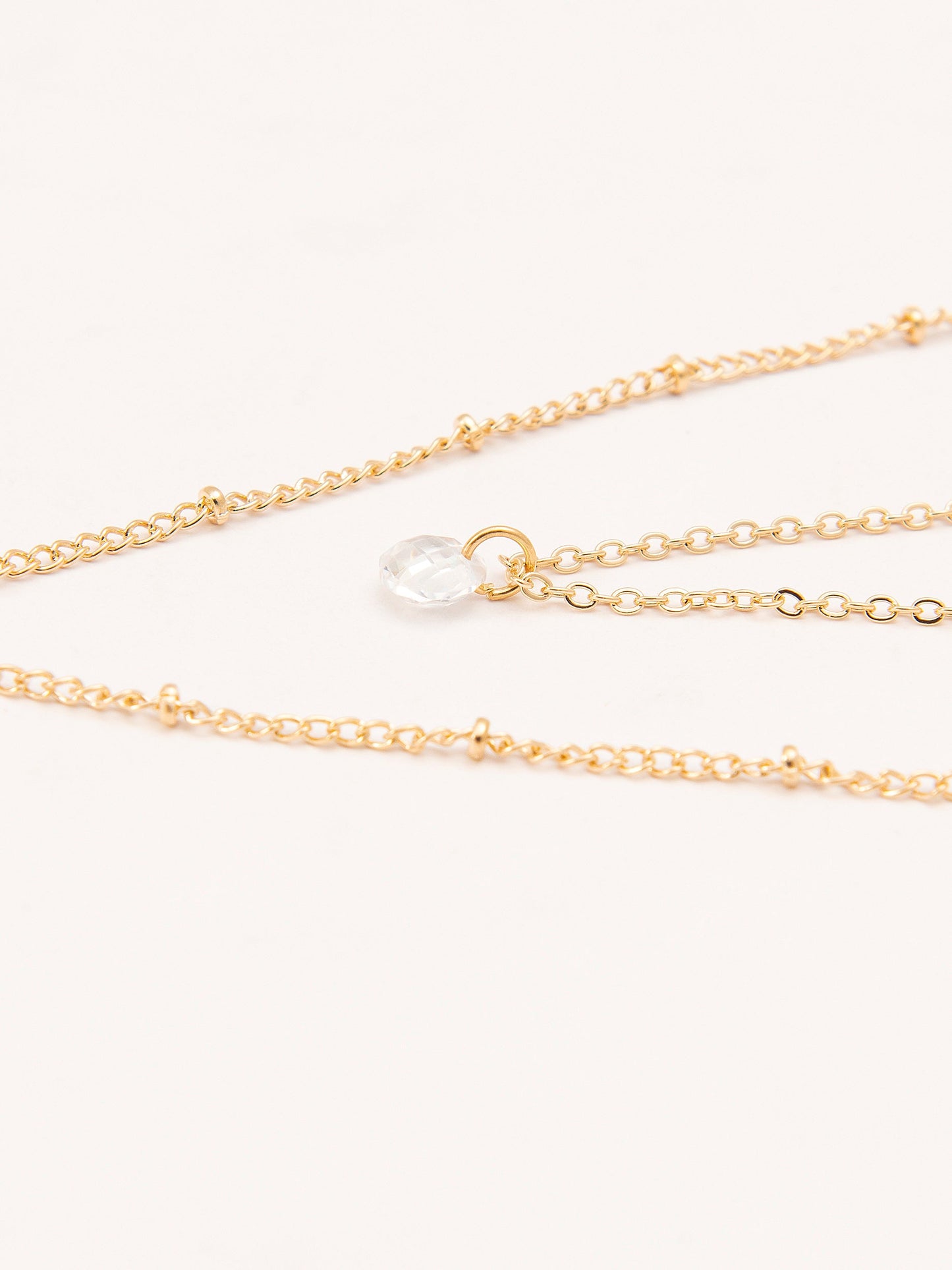 Crystal Layered Necklace