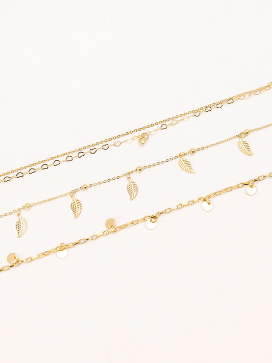 Golden Anklet Set