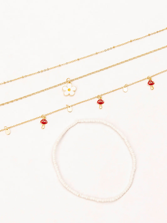 Golden Anklet Set