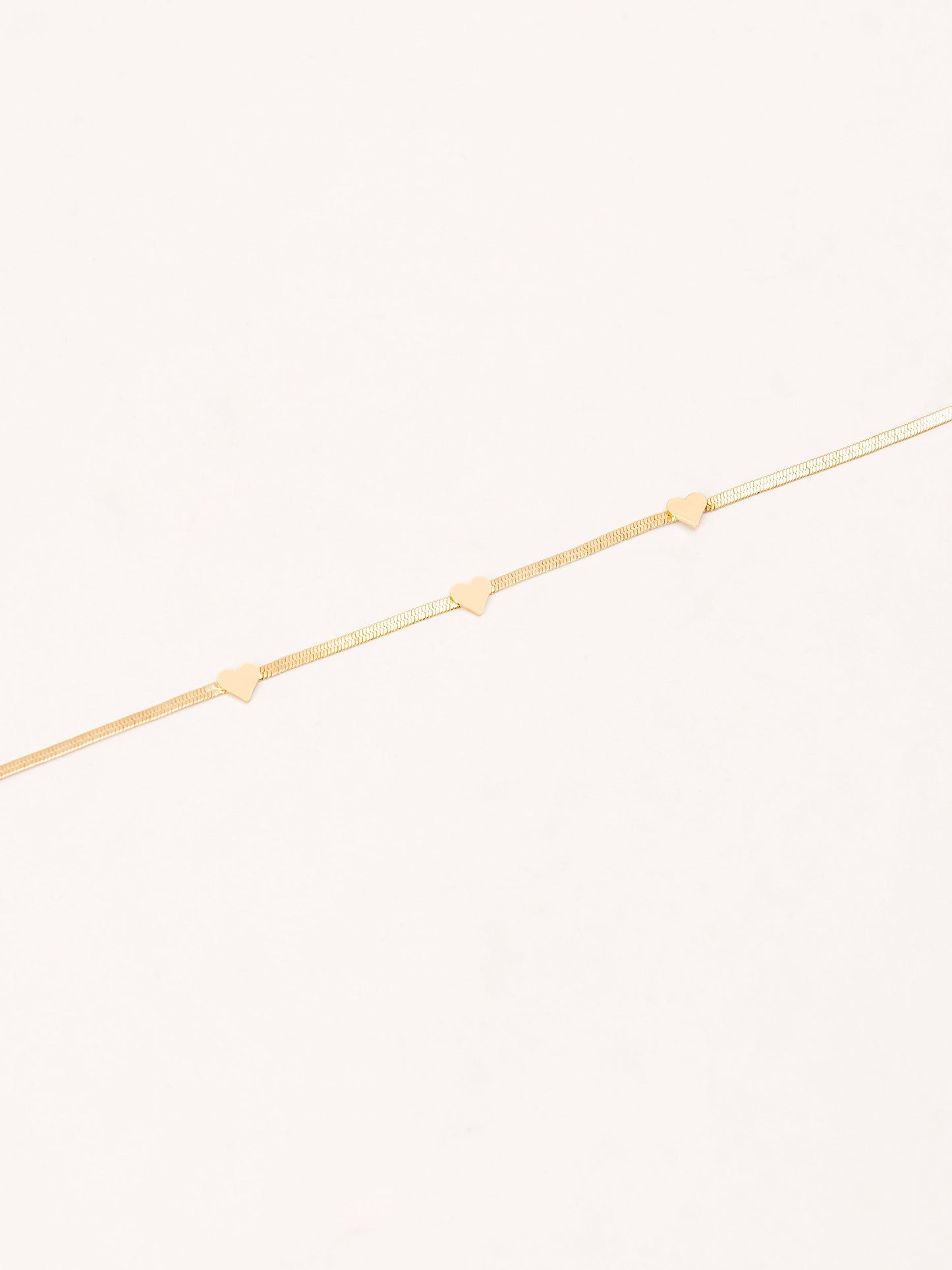 Metallic Heart Anklet