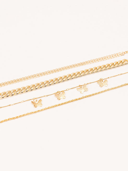 Golden Anklet Set