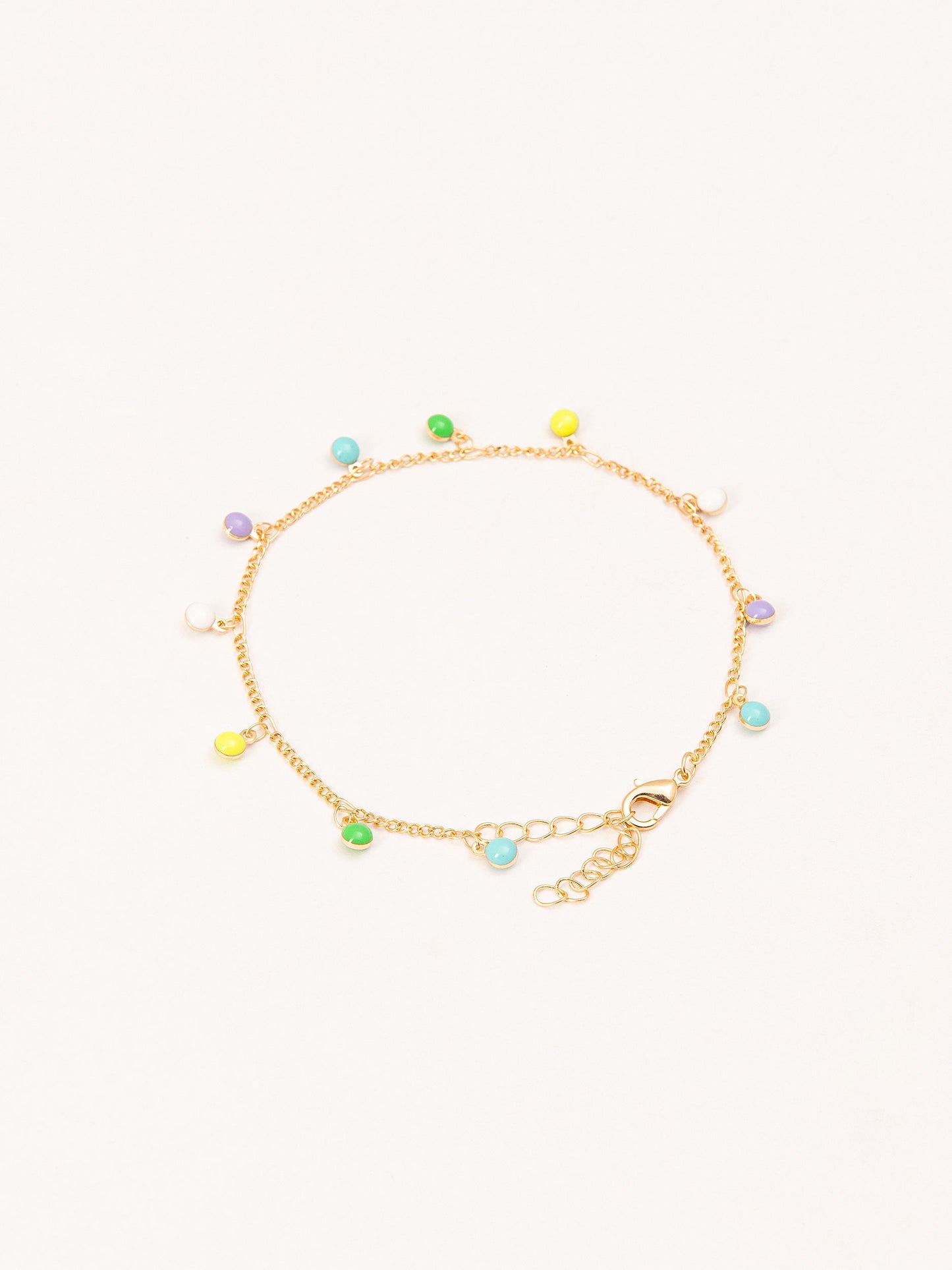 Metallic Beads Anklet