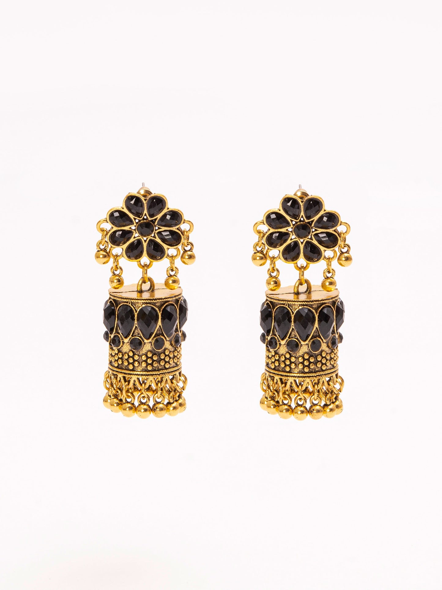 Floral Antique Jhumkas