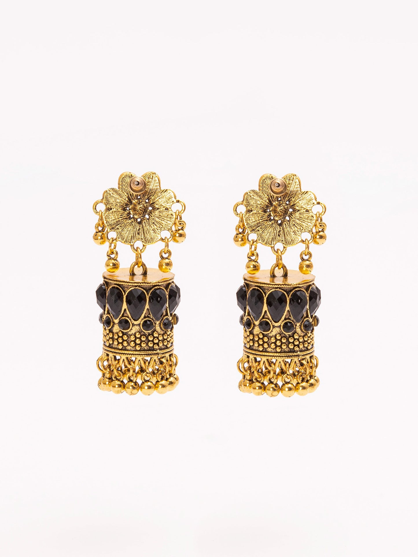 Floral Antique Jhumkas
