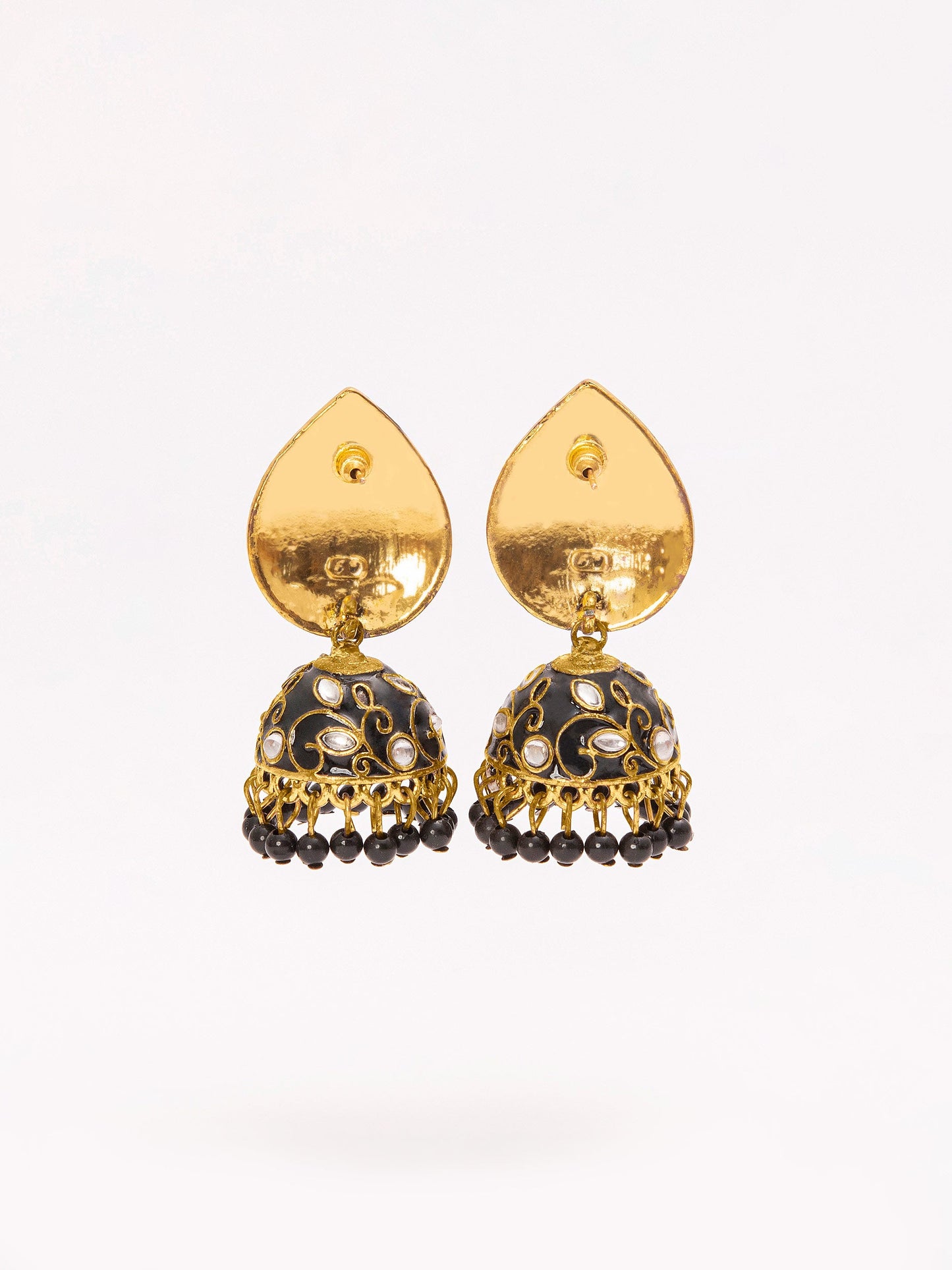 Black Tone Jhumkas