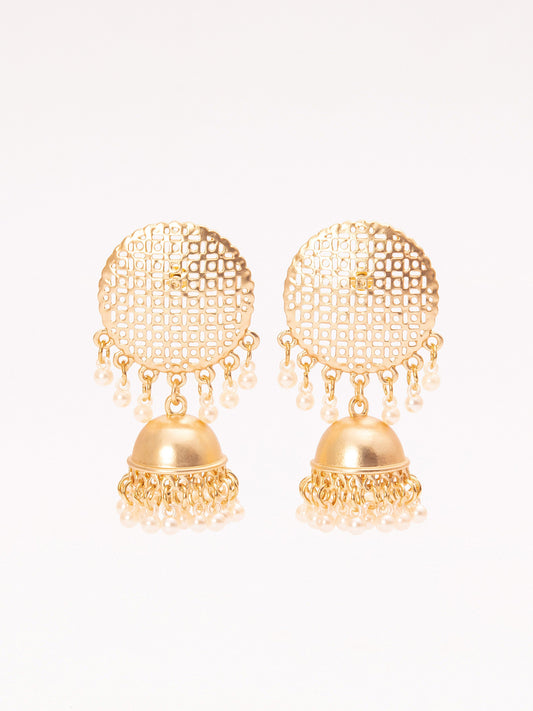 Pearl Embellished Jhumkas