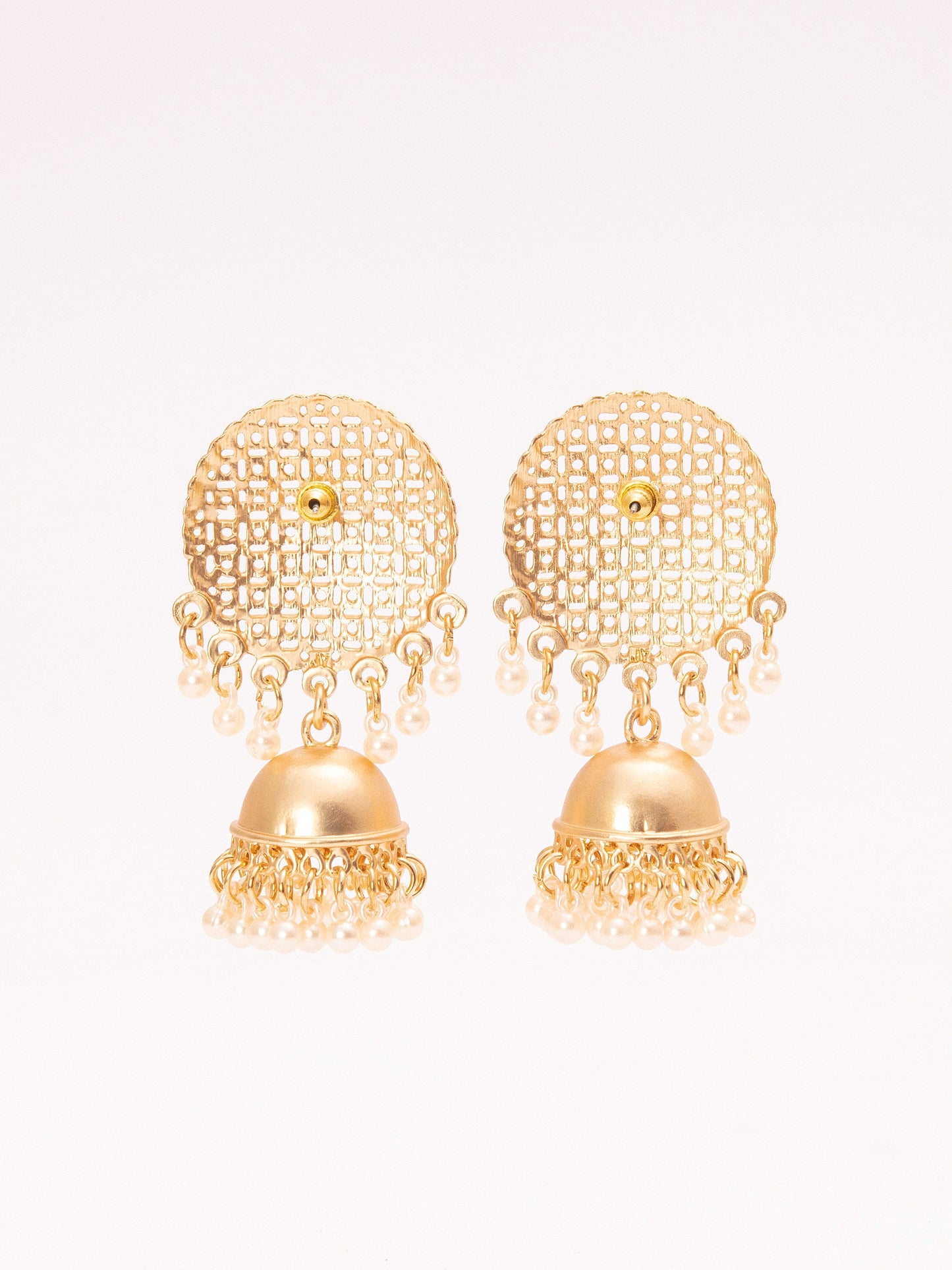 Pearl Embellished Jhumkas