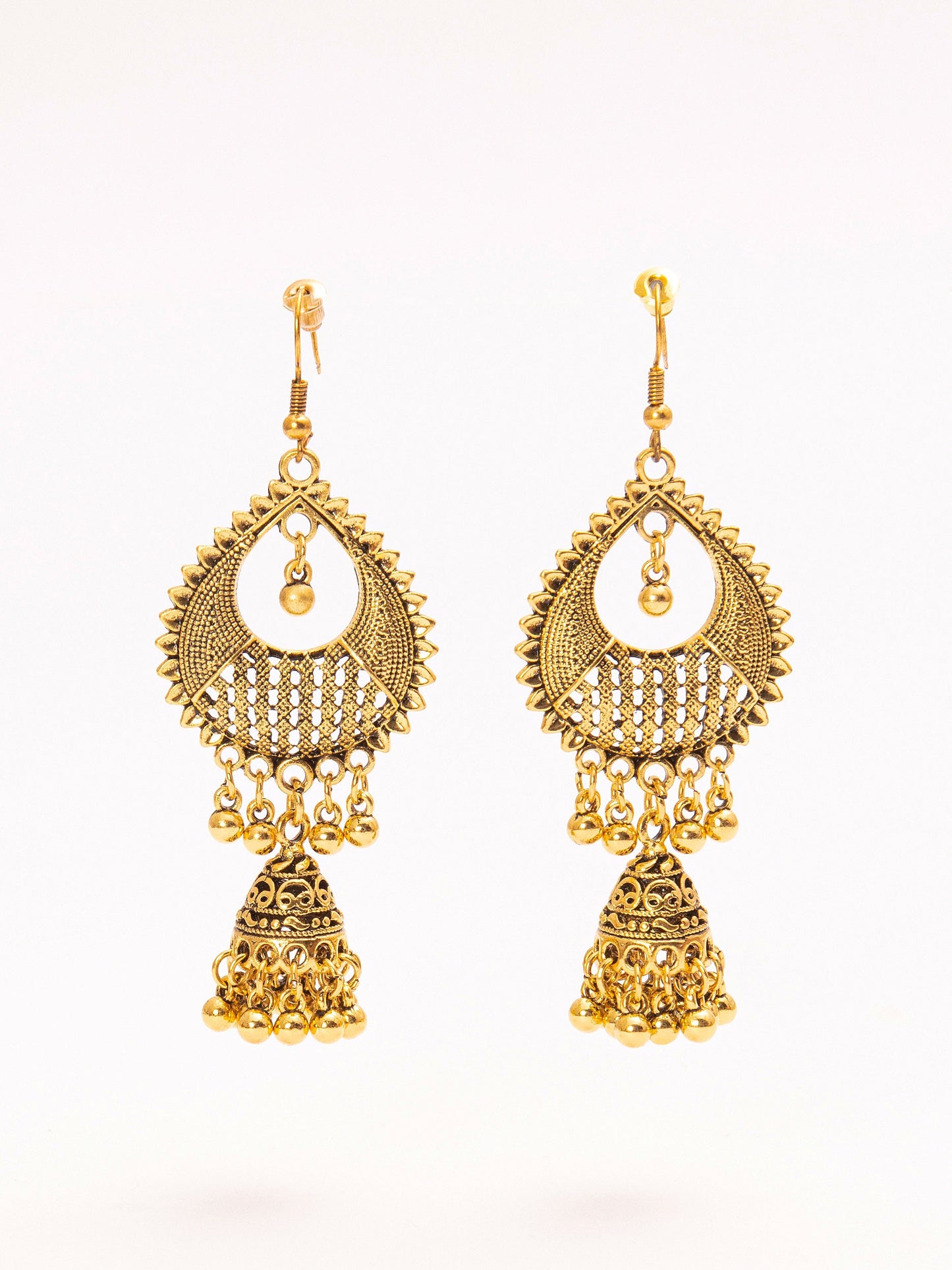 Contemporary Golden Jhumkas