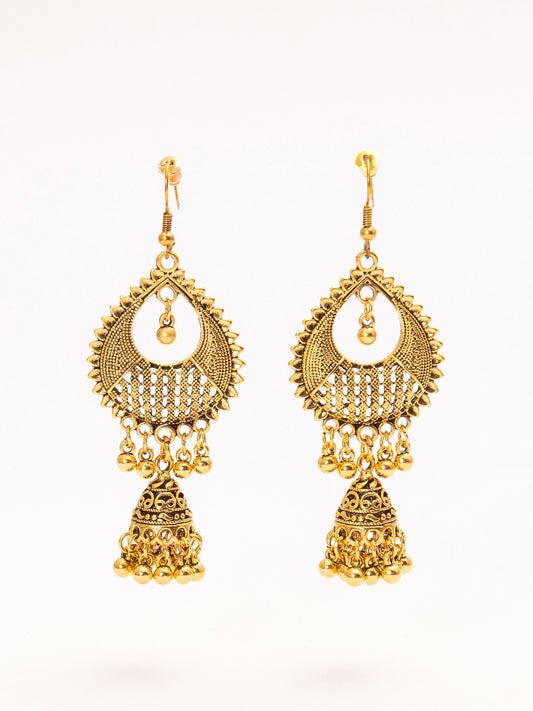 Contemporary Golden Jhumkas