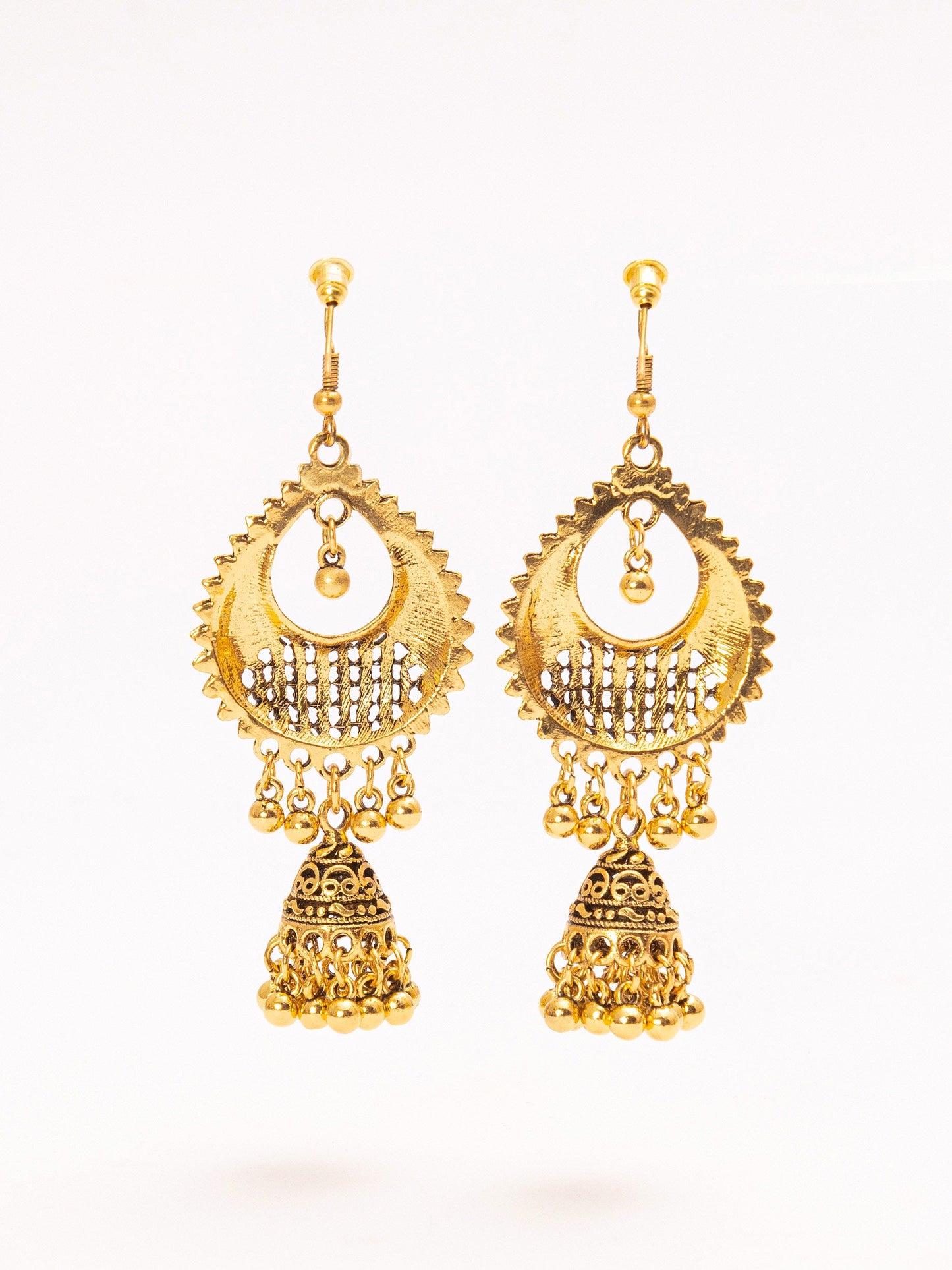 Contemporary Golden Jhumkas