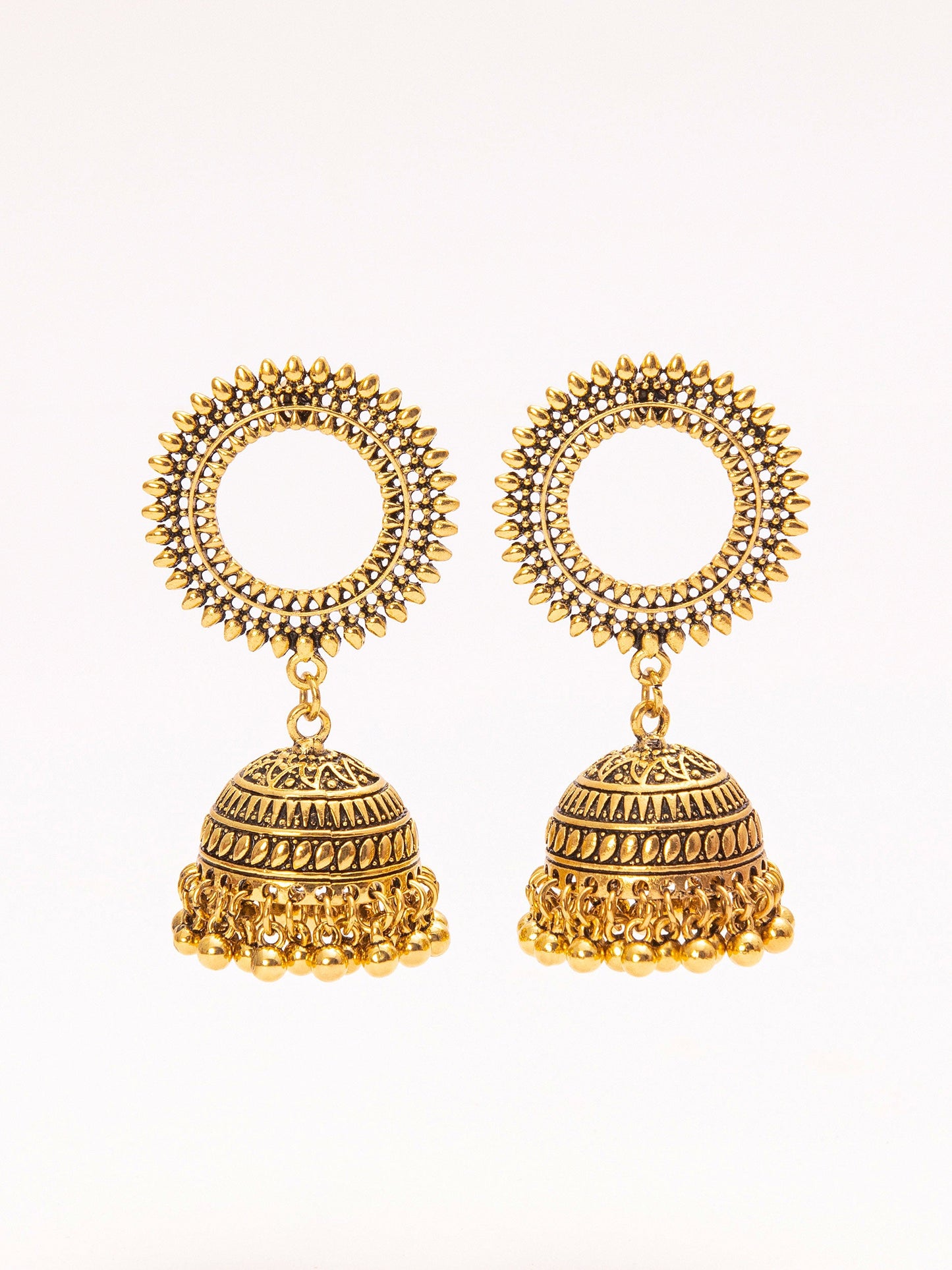 Patterned Antique Jhumkas