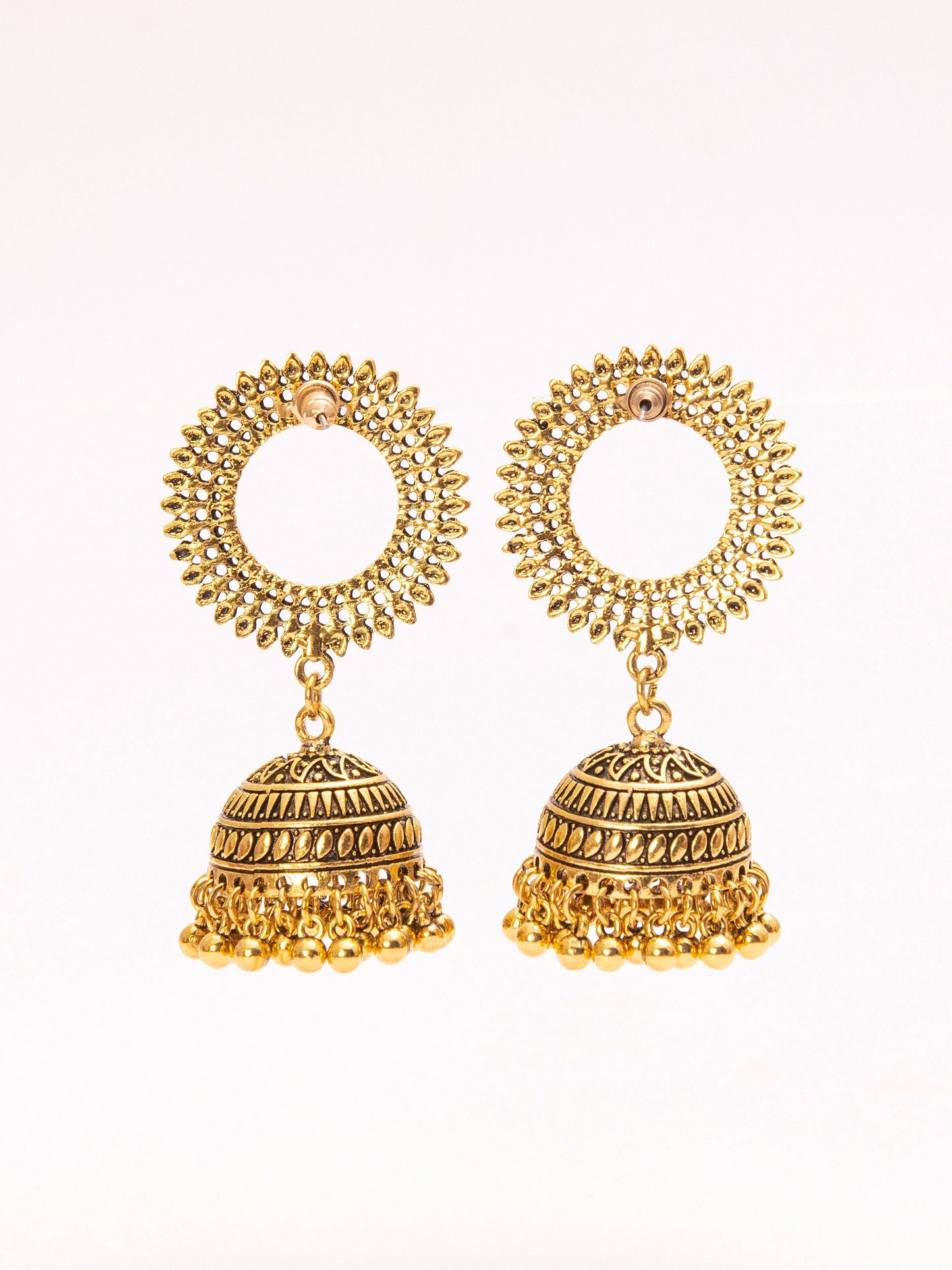 Patterned Antique Jhumkas