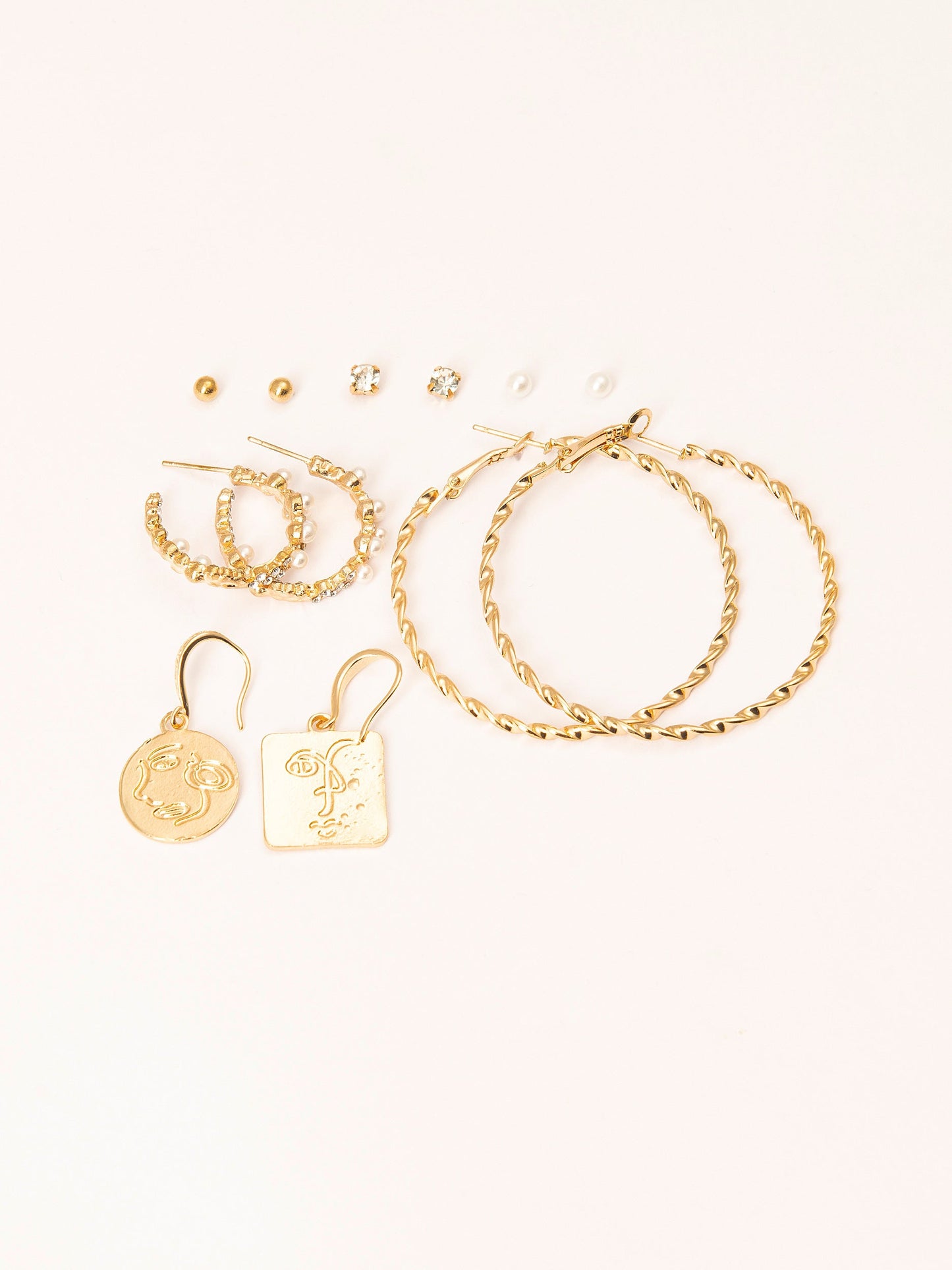 Textured Earrings Set