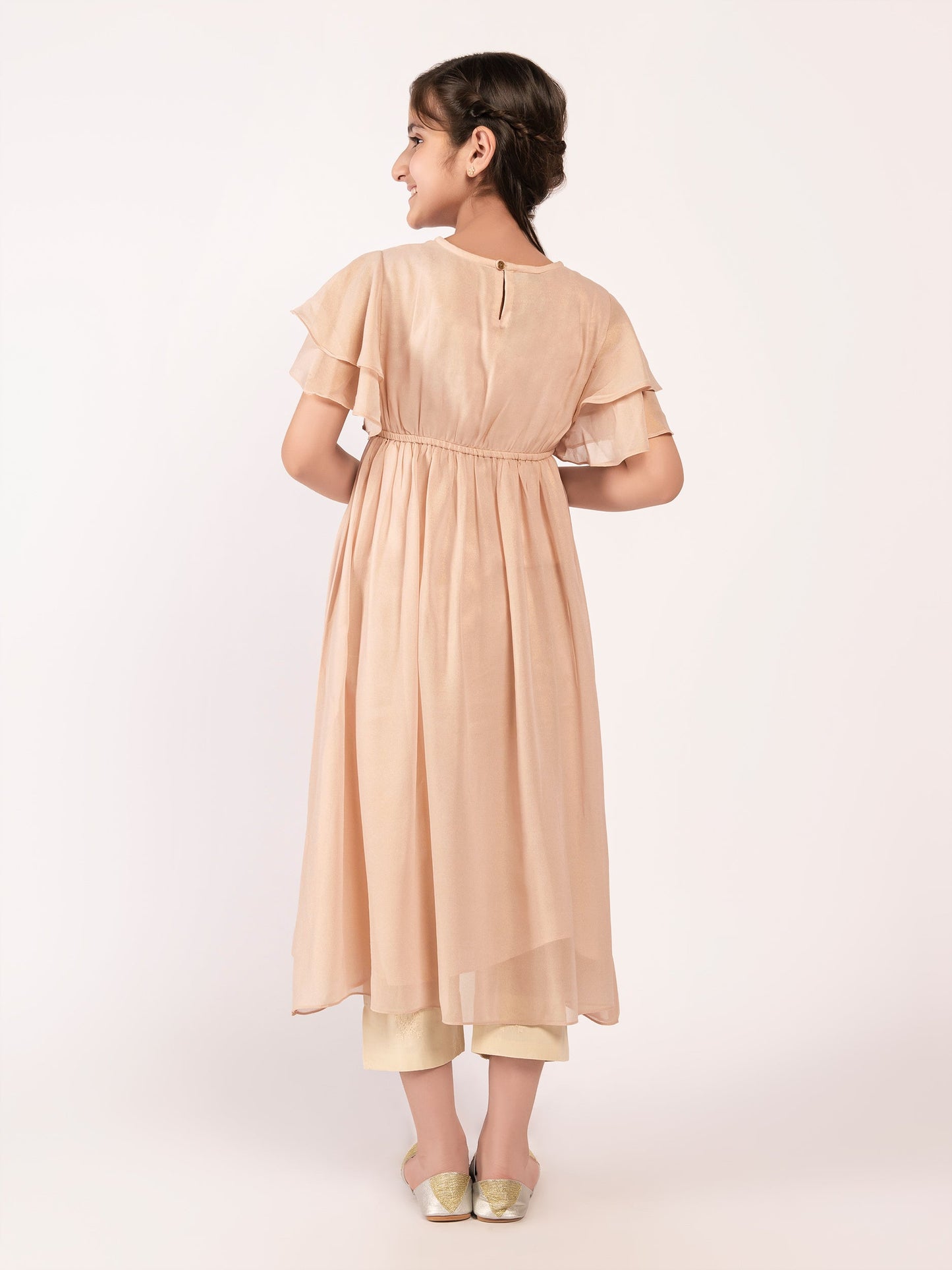 Embellished Chiffon Dress