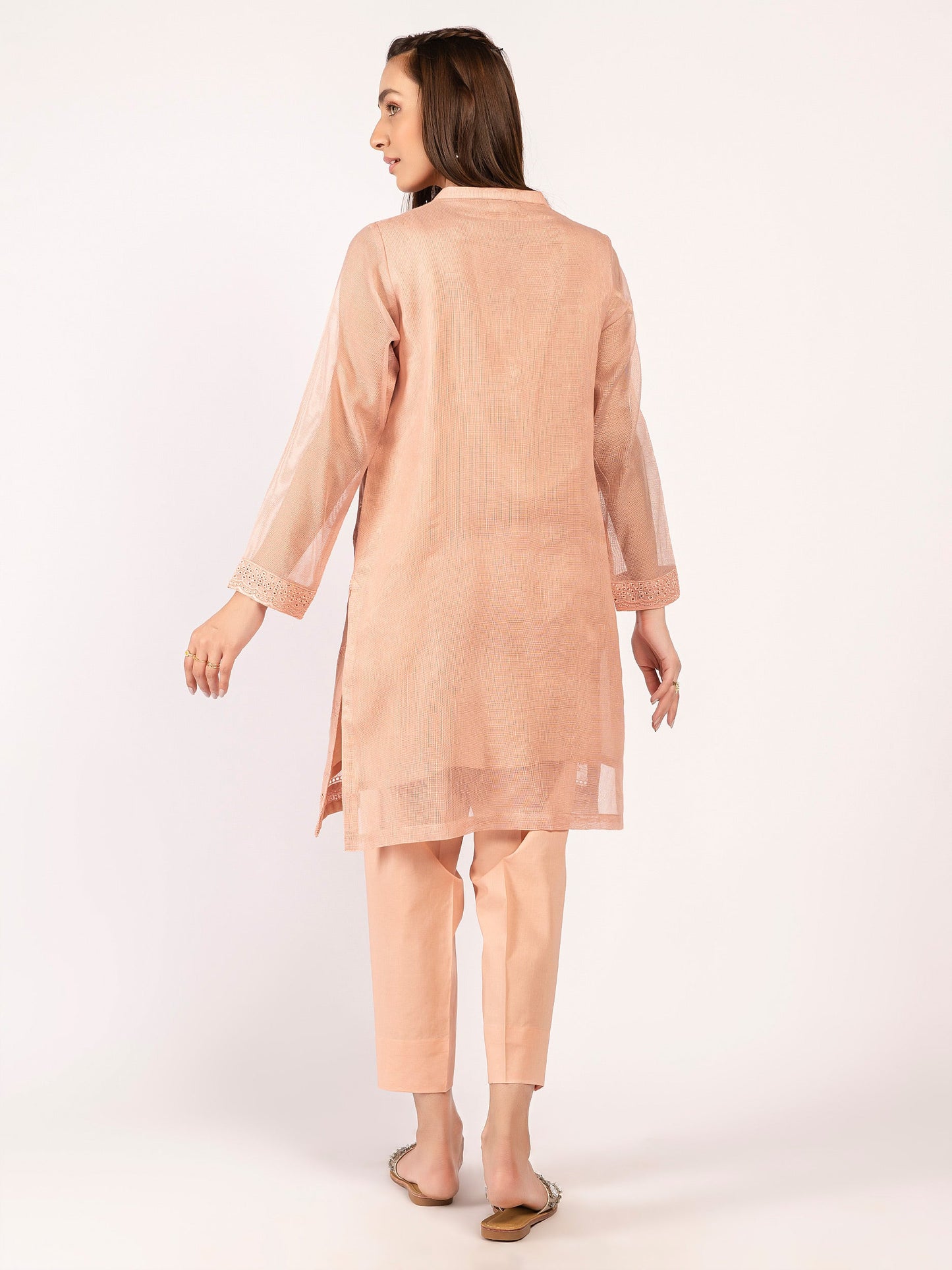 Embroidered Net Suit