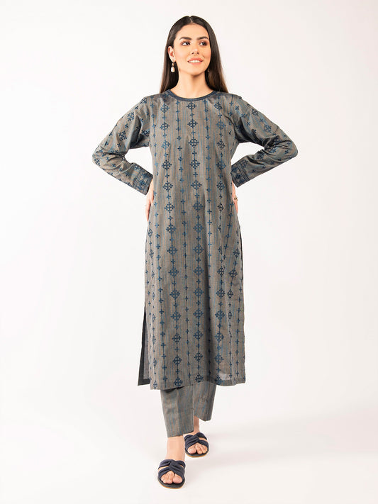 Embroidered Yarn Dyed Suit