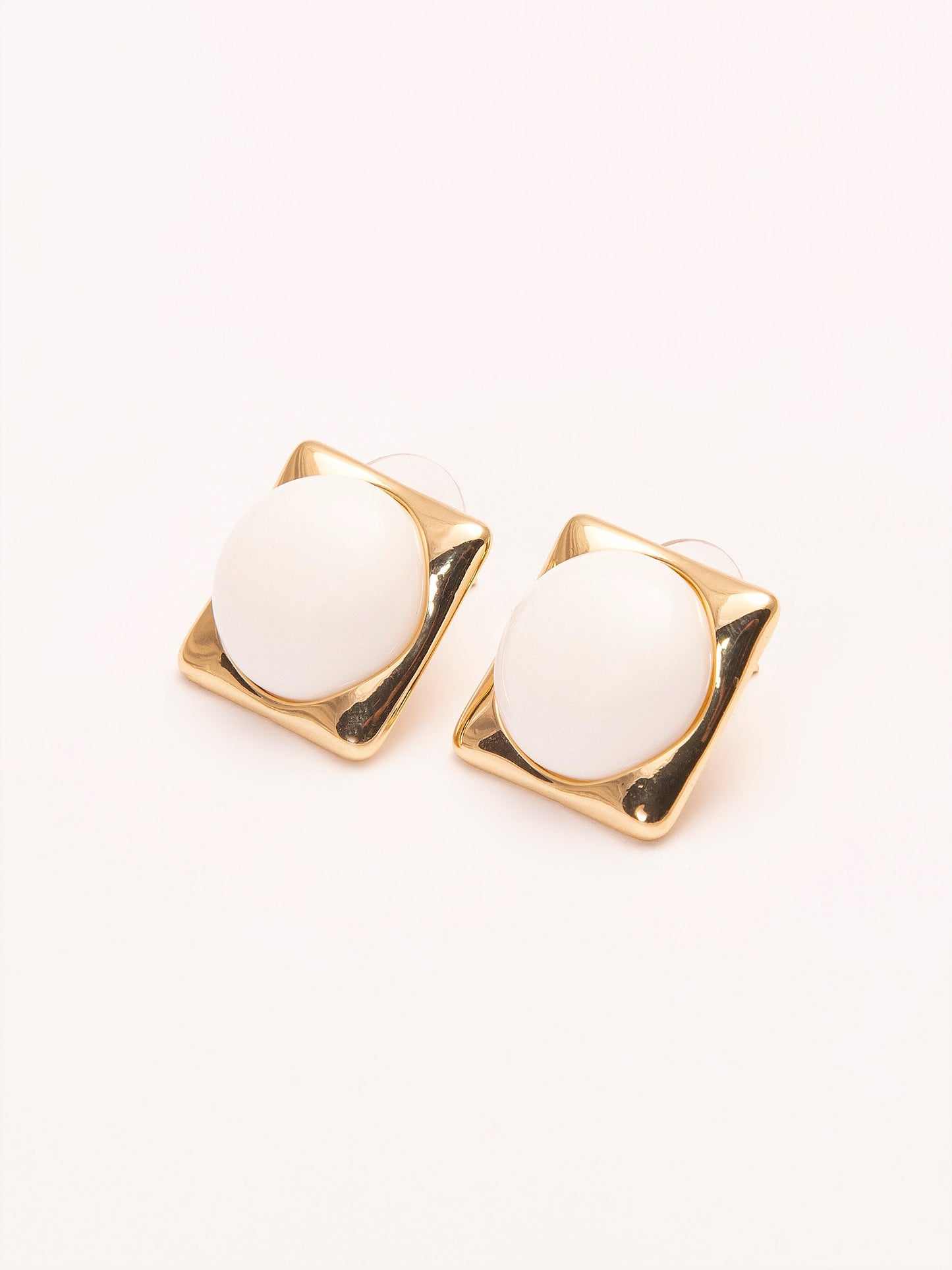 Glossy Stud Earrings