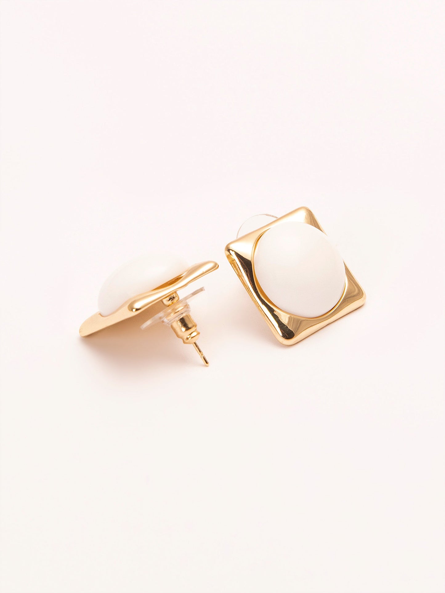 Glossy Stud Earrings