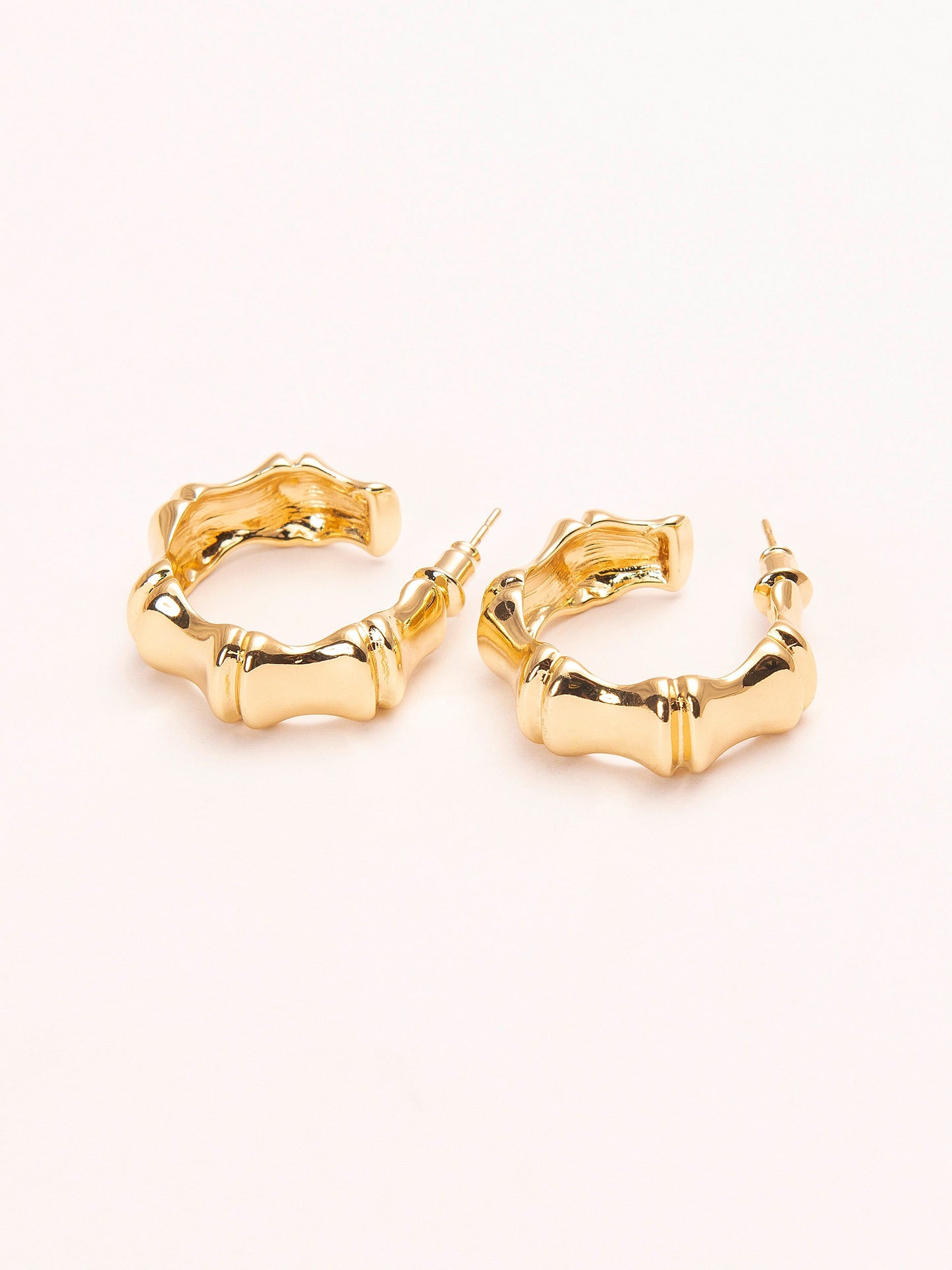 Textured C-Hoop Earrings