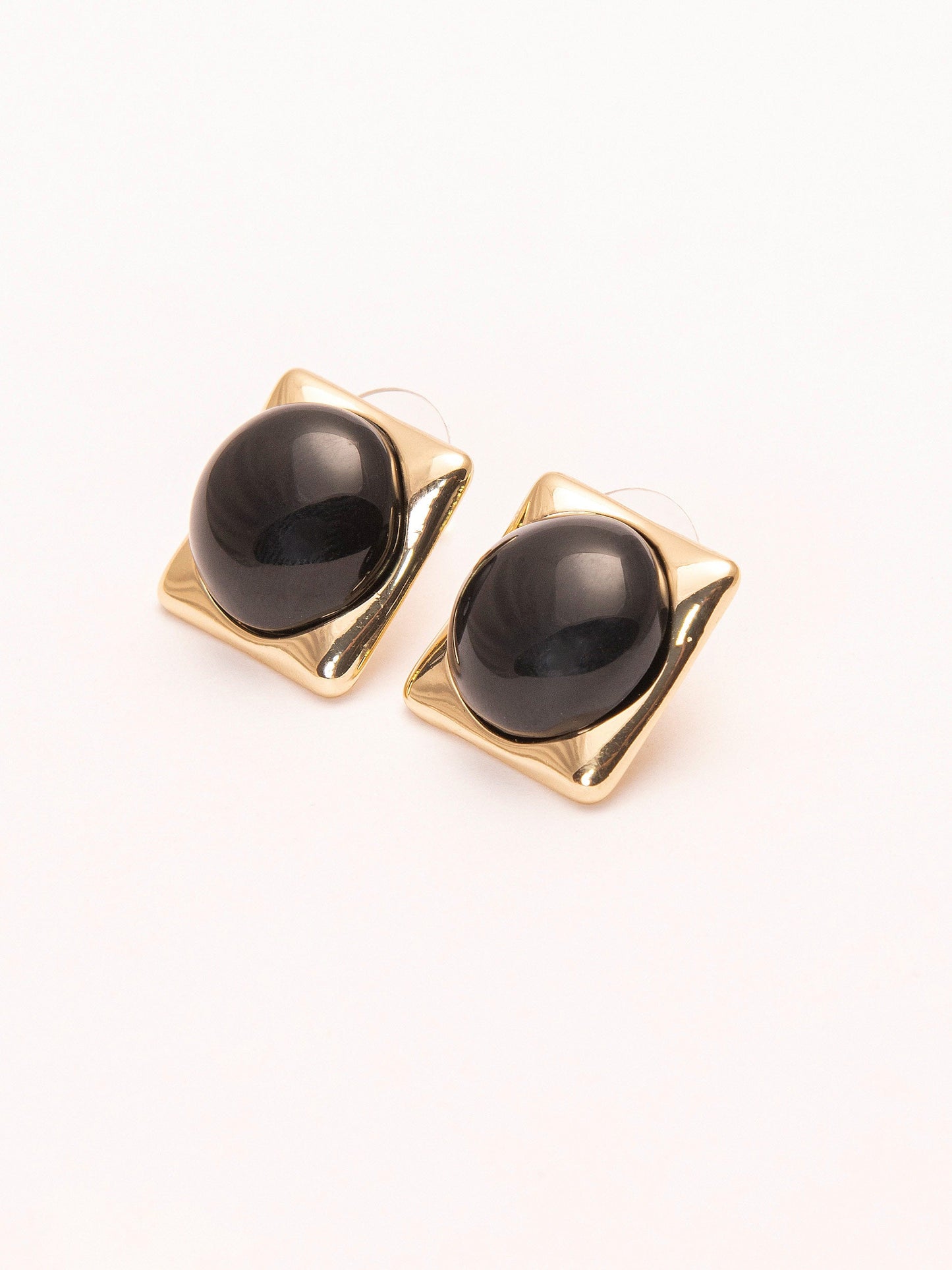 Glossy Stud Earrings