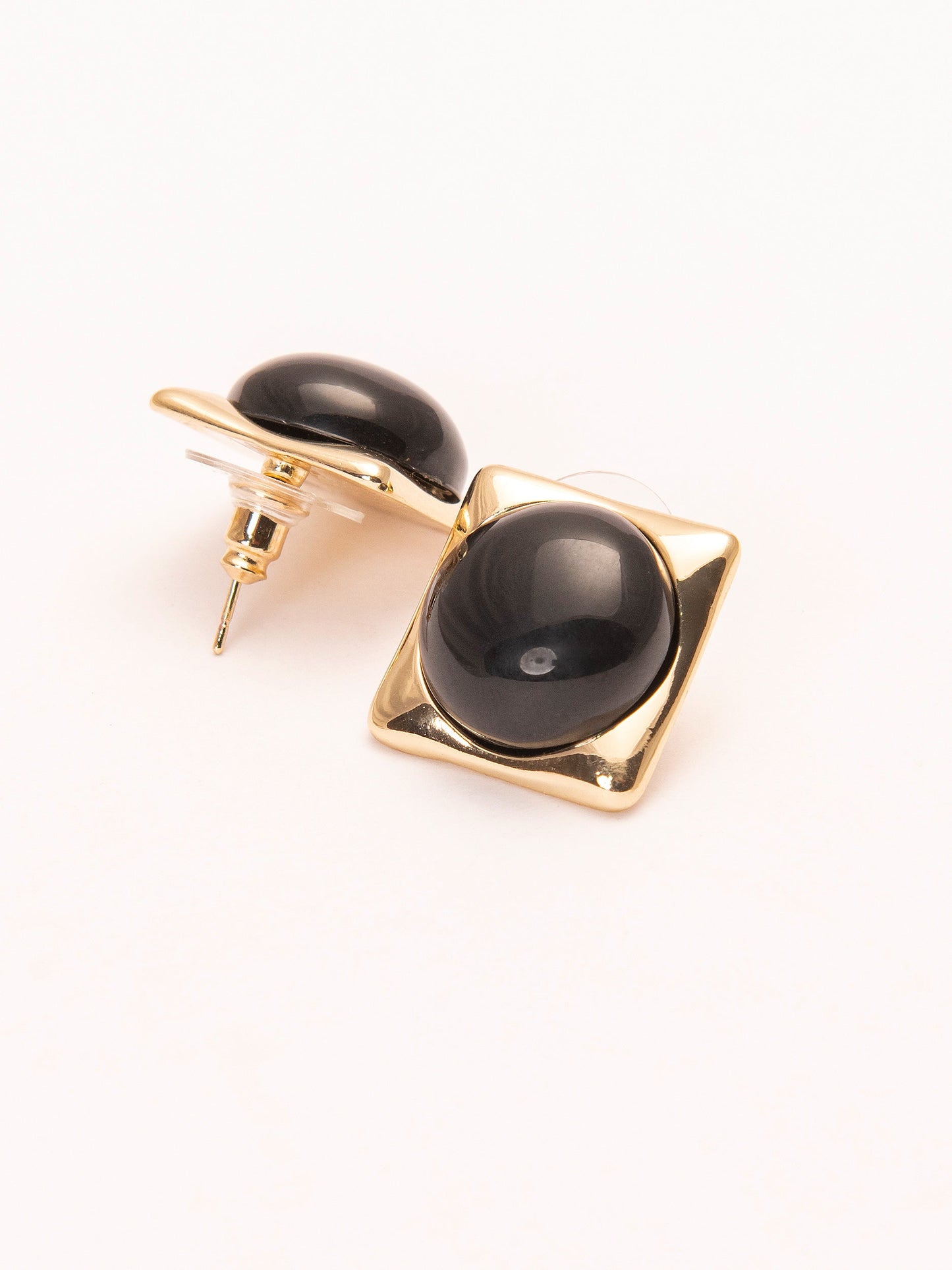 Glossy Stud Earrings