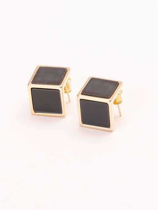 Cube Stud Earrings