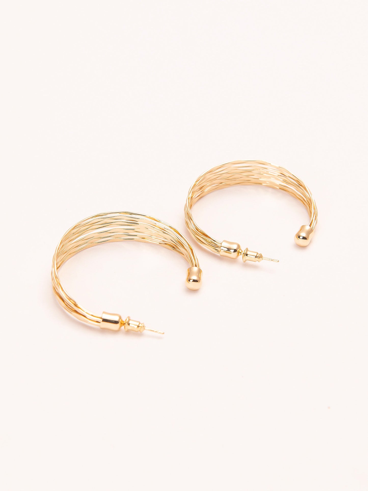 Stacked C-Hoop Earrings