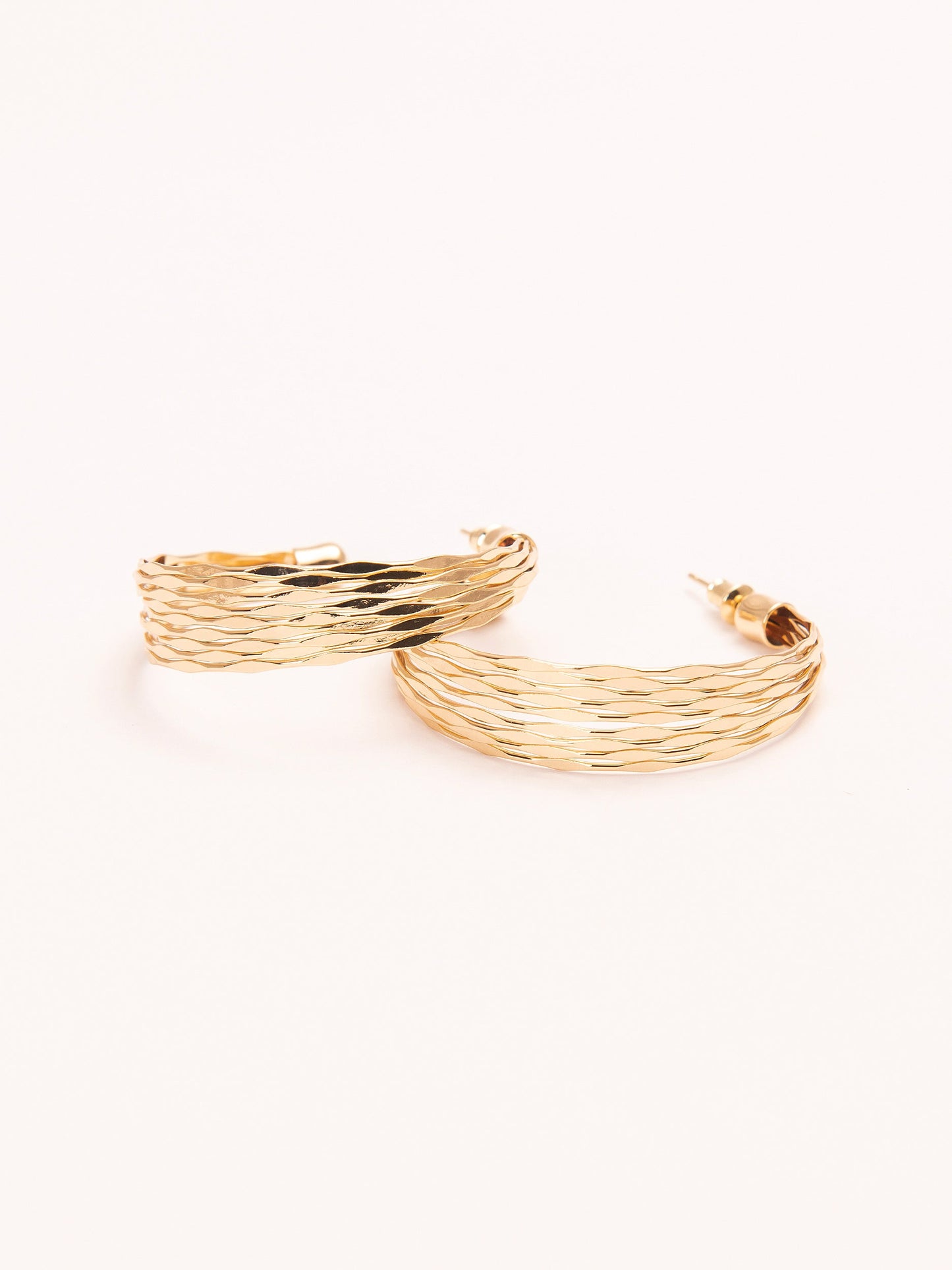 Stacked C-Hoop Earrings