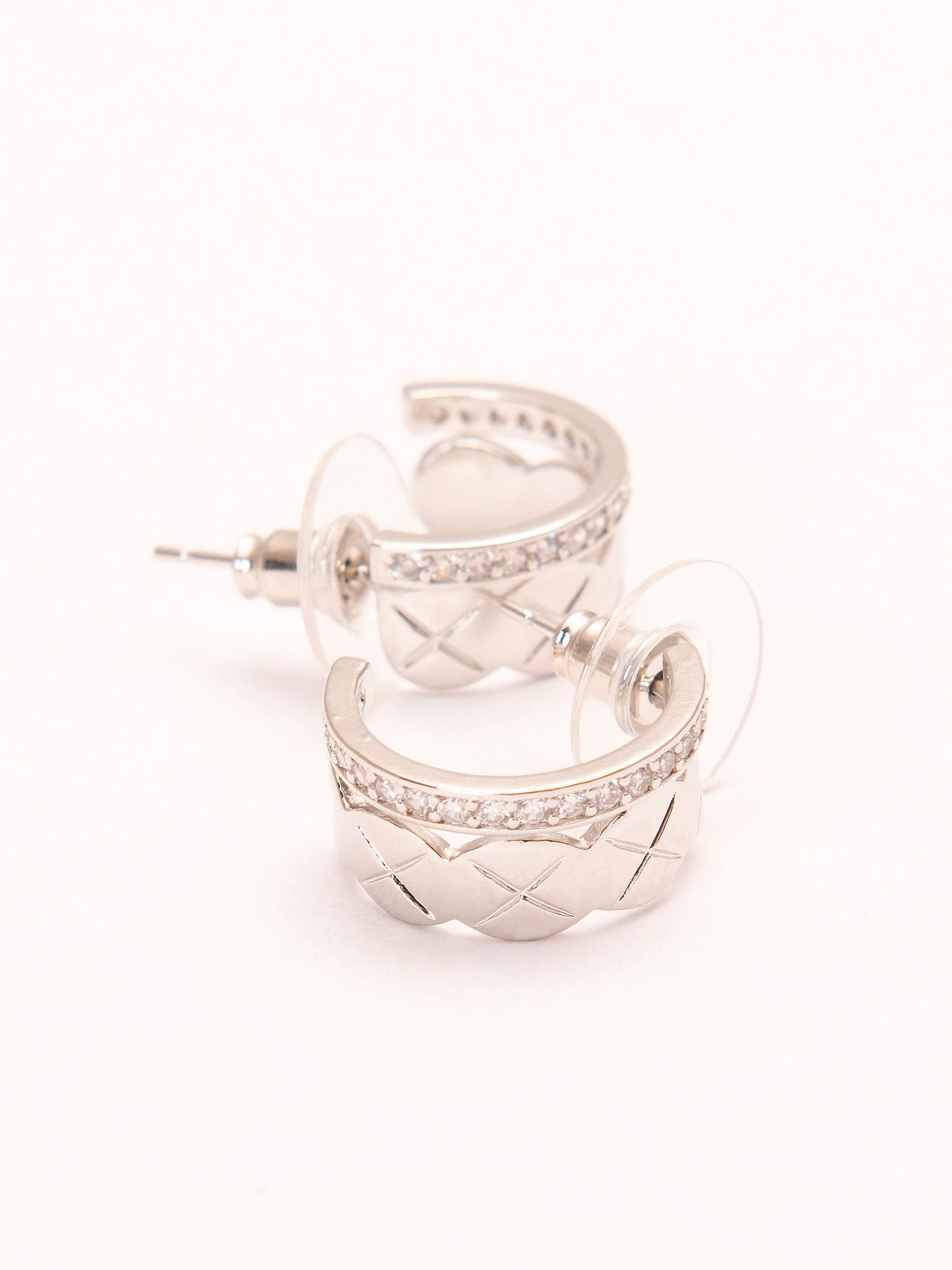 Criss-Cross Huggie Earrings