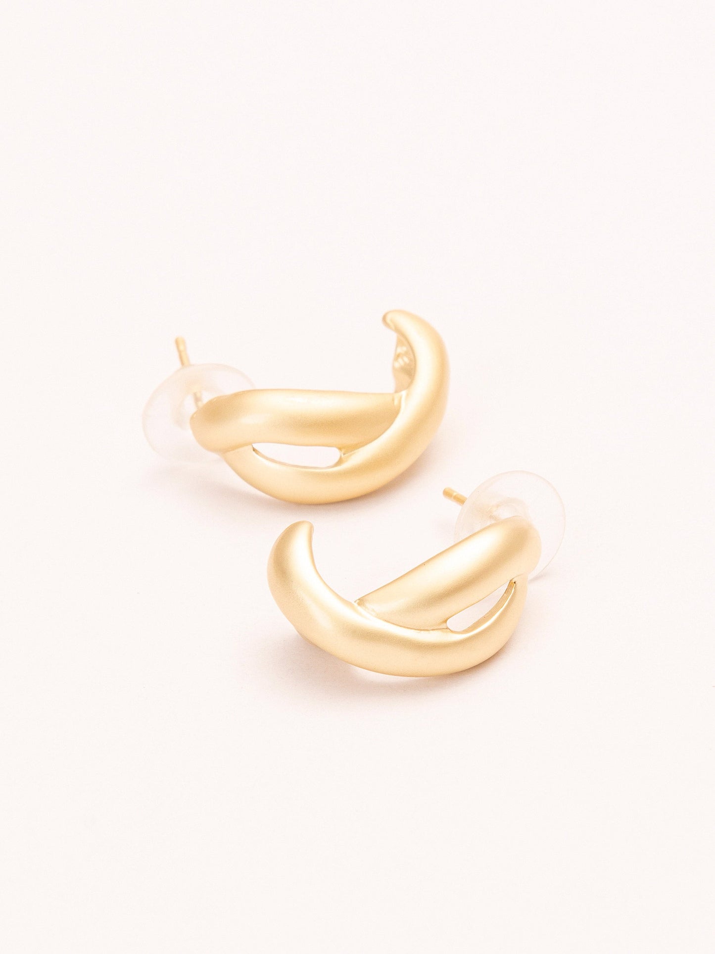 Looped C-Hoop Earrings